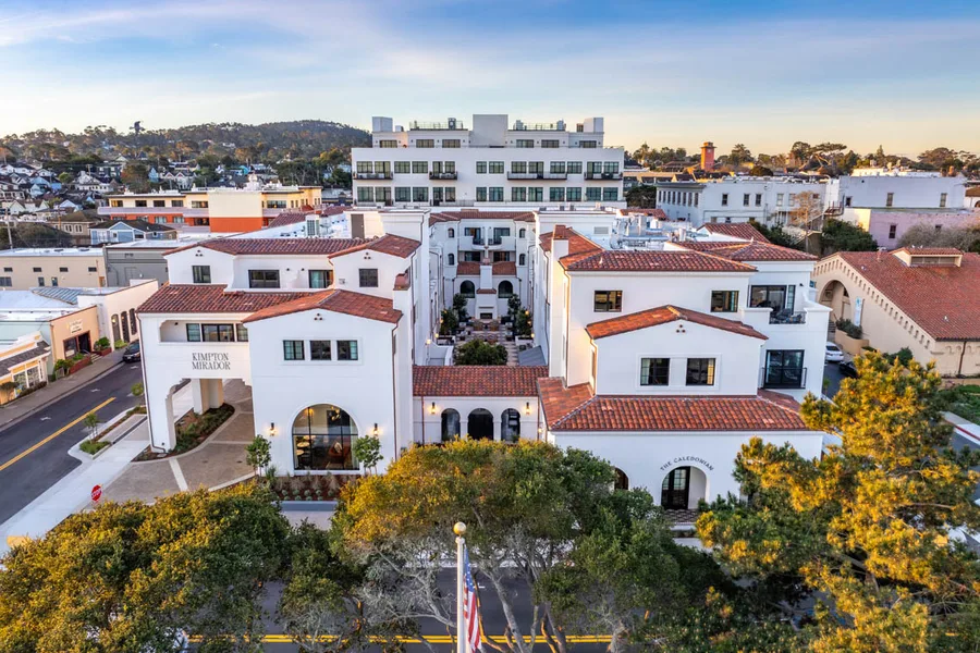 Aerial view of the Kimpton Mirador and Pacific Grove
